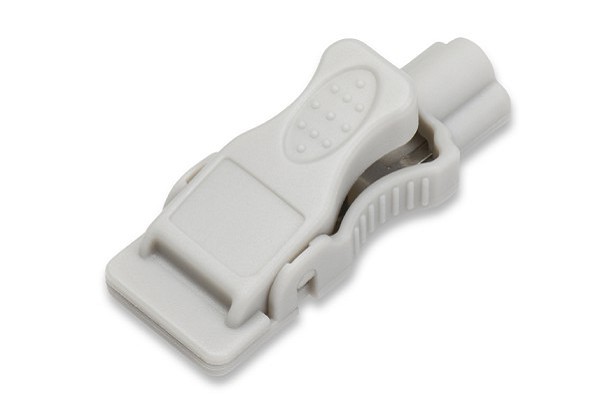 image of gray banana to tab adapter on white background