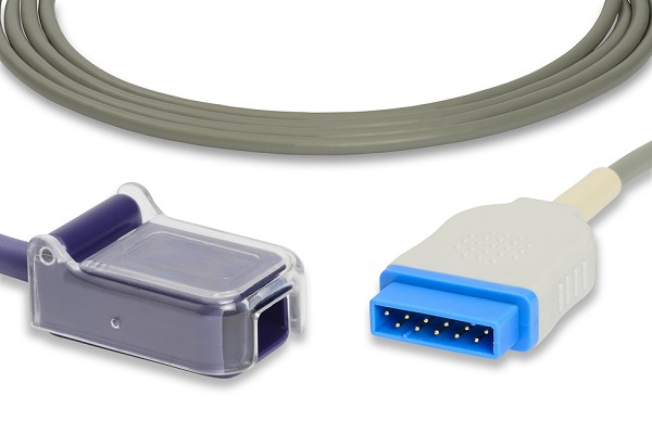 image of GE Healthcare > Marquette Compatible SpO2 Adapter Cable on a white background